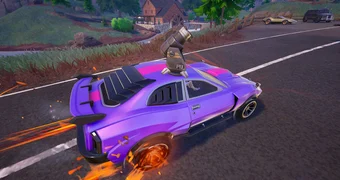 Fortnite chapter 5 season 3 slide across a vehicle